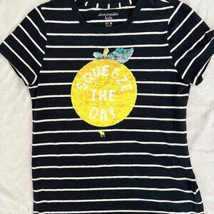 Abercrombie Kids Girls Flip Sequin Tee